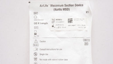 Vyaire 4535EU AirLife Meconium Suction Device Kurtis MSD 3.5 x 5.1 x 120mm